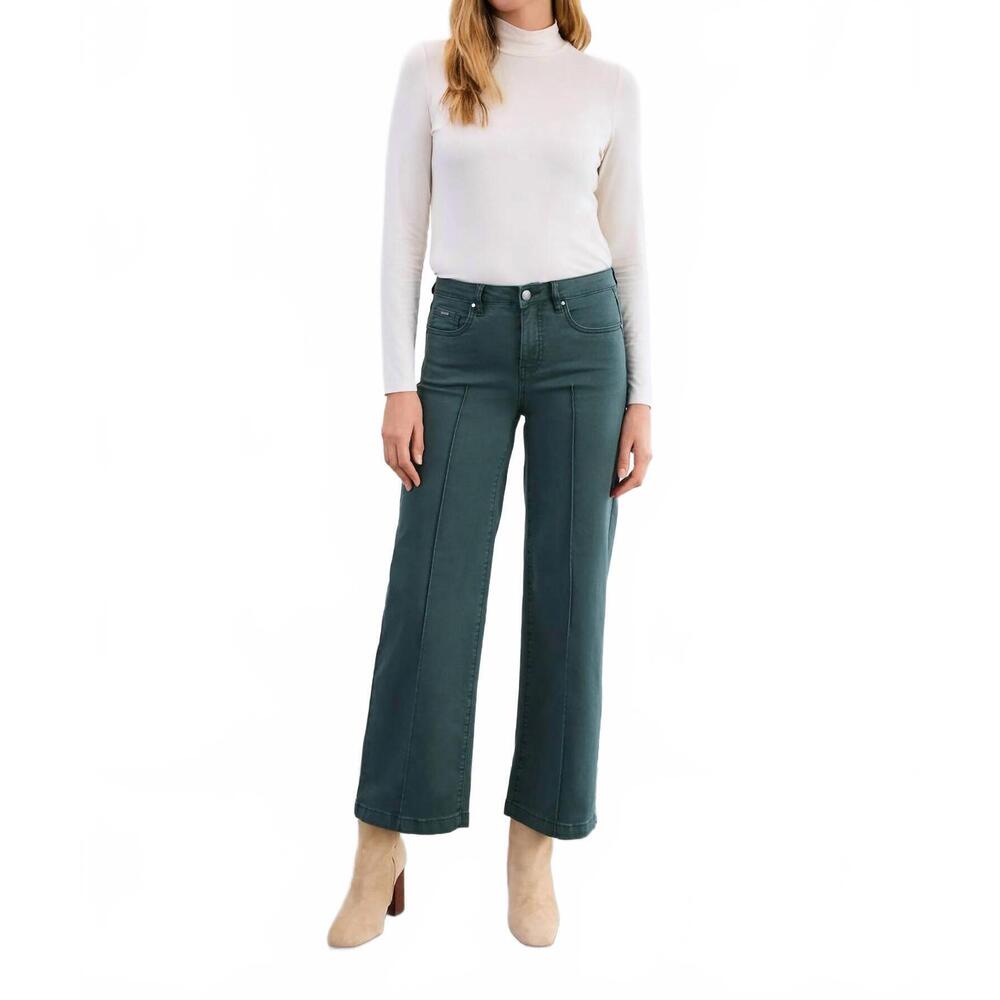 NEW FDJ olivia wide leg denim jeans in spruce